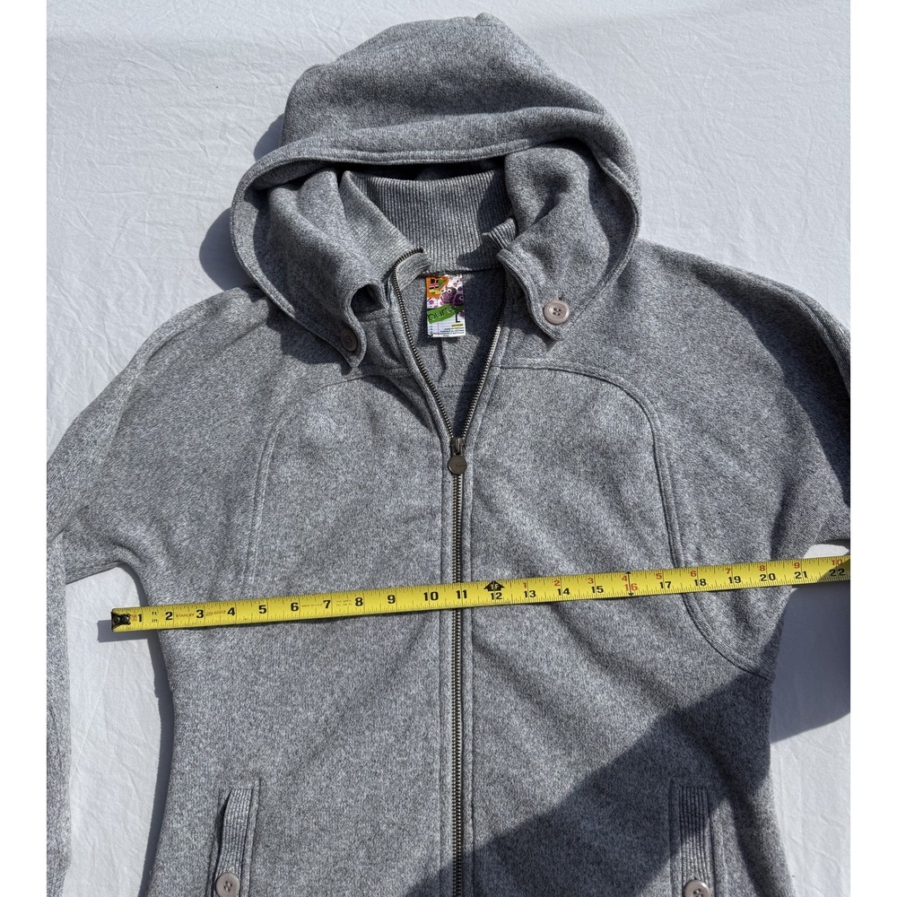 Burton Women's Dryride WB Minx Fleece Full Zip Grey Sweater Jacket Size L - Picture 5 of 6
